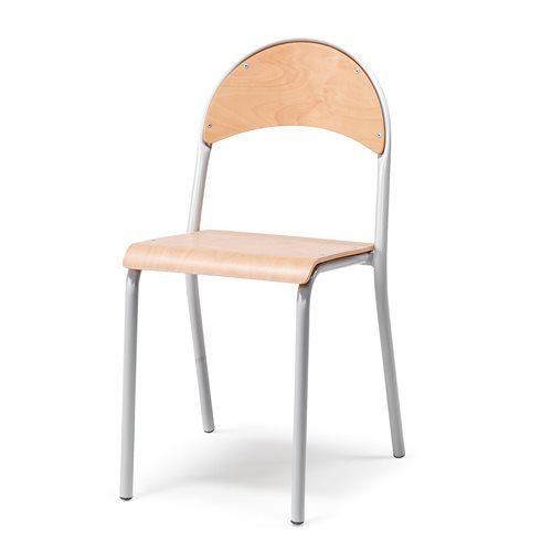 Jedálenská stolička TAMPA, buk / šedá  - zobraziť veľký náhľad