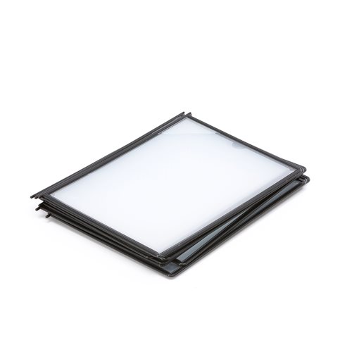 Listovacie rámiky A4, 10 Ks v balení, čierna  - zobraziť veľký náhľad