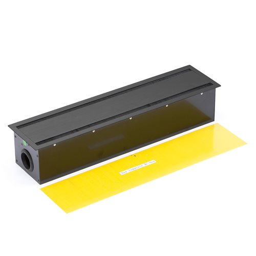 Box na káble, 605x150 mm, čierny  - zobraziť veľký náhľad