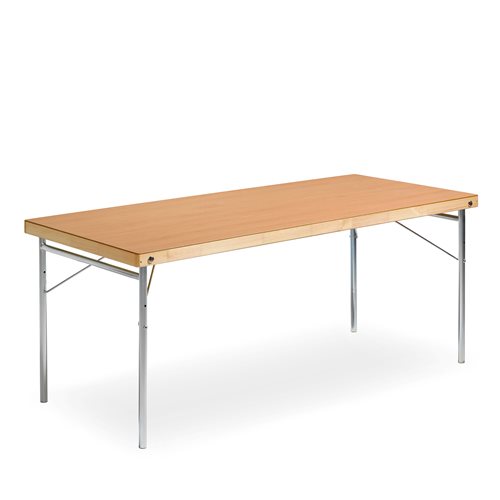 Skladací stôl Amber, 1800x700 mm, bukový laminát/oceľ  - zobraziť veľký náhľad