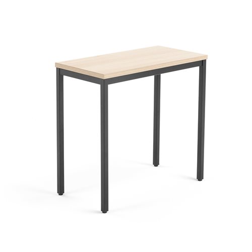 Bočný kancelársky pracovný stôl Modulus, 800x400 mm, dub/čierna  - zobraziť veľký náhľad