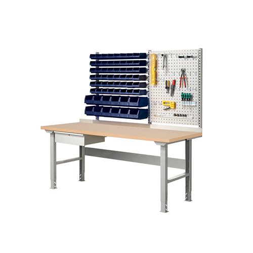Dielenský stôl Robust s panelom a boxmi, 2000x800 mm, tvrdená doska  - zobraziť veľký náhľad