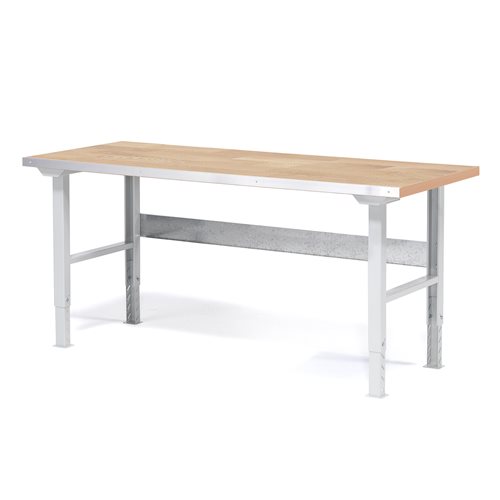 Profi dielenský stôl SOLID, nosnosť 750 kg, 1500x800 mm, dub  - zobraziť veľký náhľad