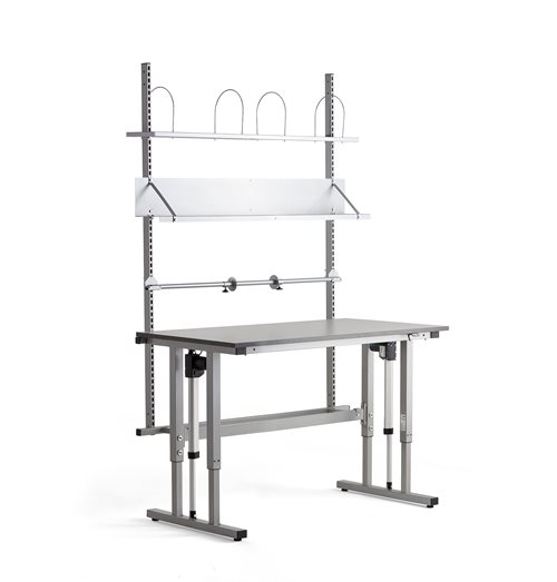 Dielenský baliaci stôl MOTION, výškovo nastaviteľný, 1500x800 mm  - zobraziť veľký náhľad