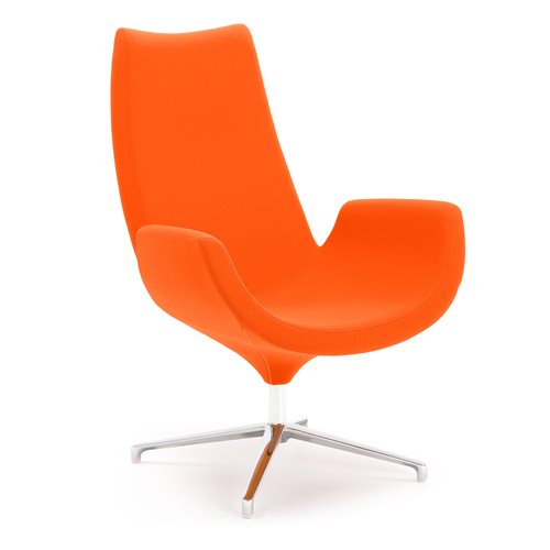 Moderné kreslo Echo, oranžová  - zobraziť veľký náhľad