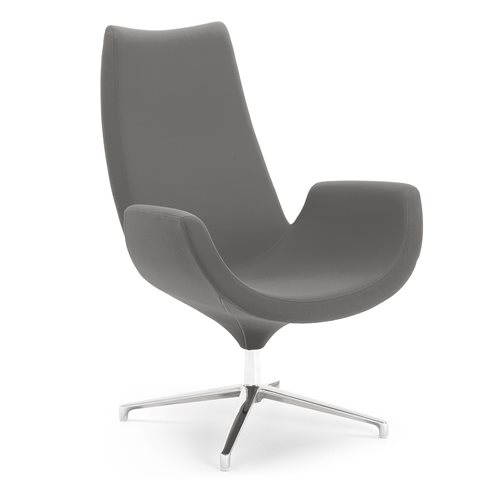 Moderné kreslo Echo, tmavošedá  - zobraziť veľký náhľad