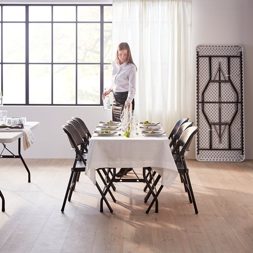 Plastový skladací stôl KLARA, 1530x760 mm