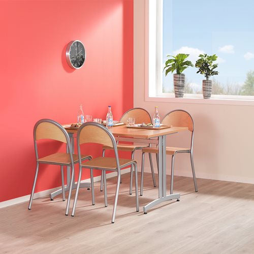 Jedálenská stolička TAMPA, buk / šedá