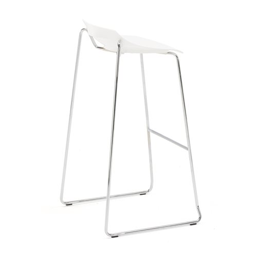 Barová stolička MEMPHIS, biela