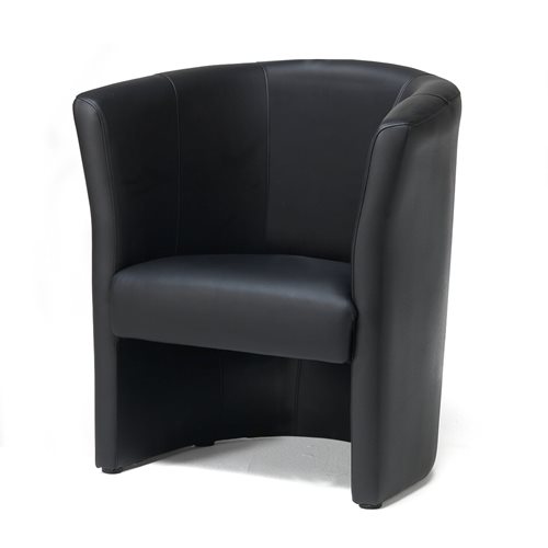 Kreslo Click, čierna koža