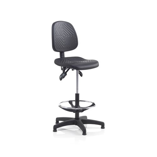 Pracovná dielenská stolička BRISBANE, výška 560-810 mm