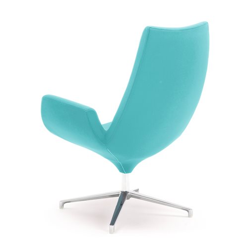 Moderné kreslo Echo, tyrkysová
