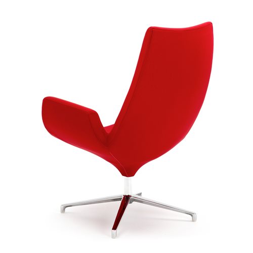 Moderné kreslo Echo, červená