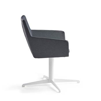 Konferenčná stolička Fairview, biela, antracit