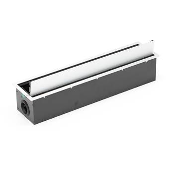 Box na káble, 605x150 mm, biely