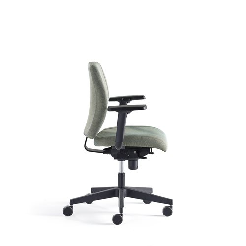 Kancelárska stolička LANCASTER, nízke operadlo, zelenomodrá