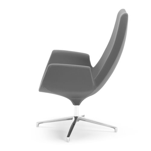 Moderné kreslo Echo, tmavošedá