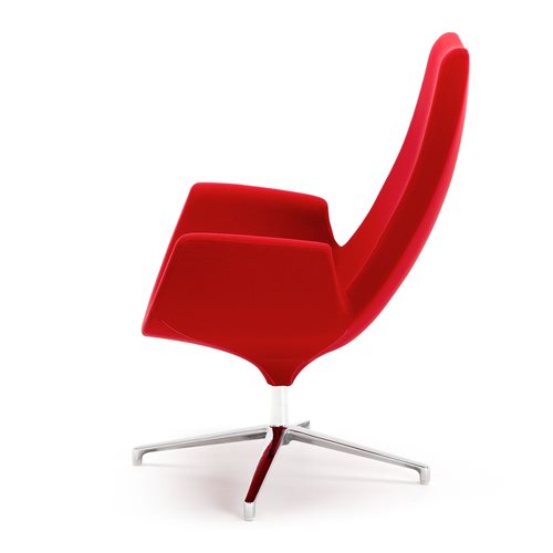 Moderné kreslo Echo, červená