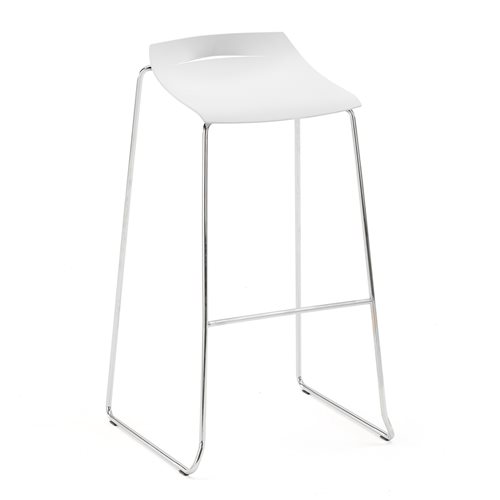 Barová stolička MEMPHIS, biela