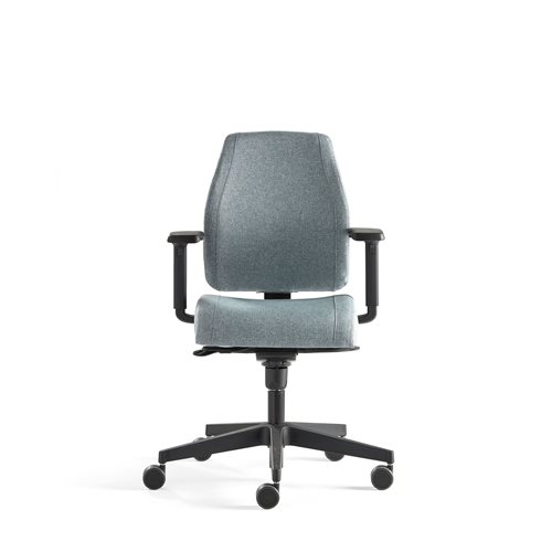 Kancelárska stolička LANCASTER, nízke operadlo, modrošedá