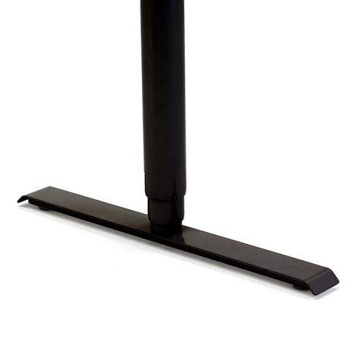 Výškovo nastaviteľný stôl Adeptus, 1600x800 mm, lam. buk/čierna