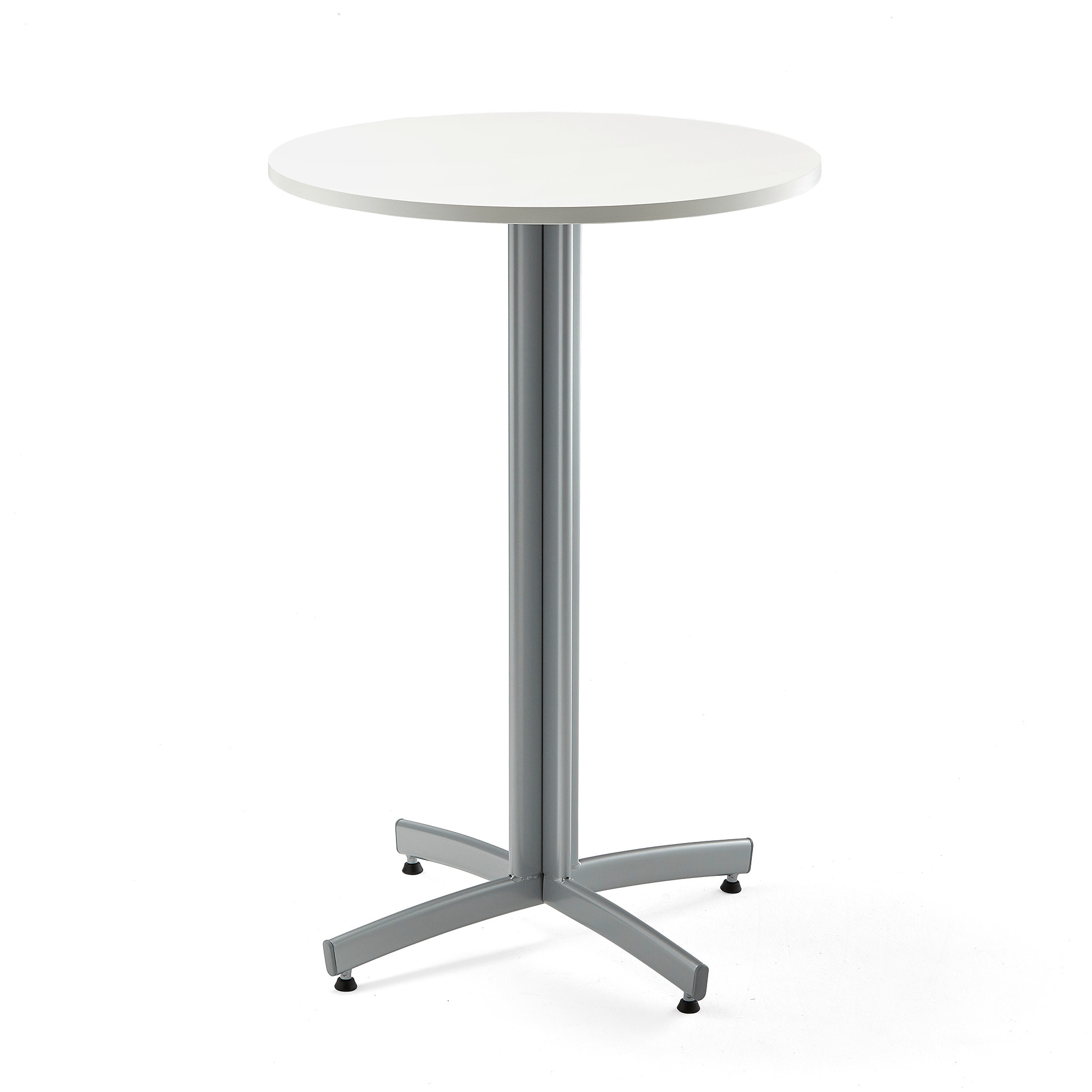 Barový stôl SANNA, Ø 700x1050 mm, biela, šedá