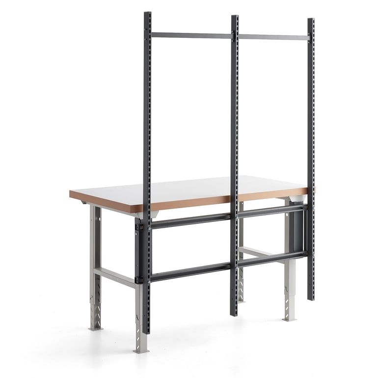 Prídavný rám s 3 stĺpmi pre stôl ROBUST/SOLID, 1500 mm, tmavošedá