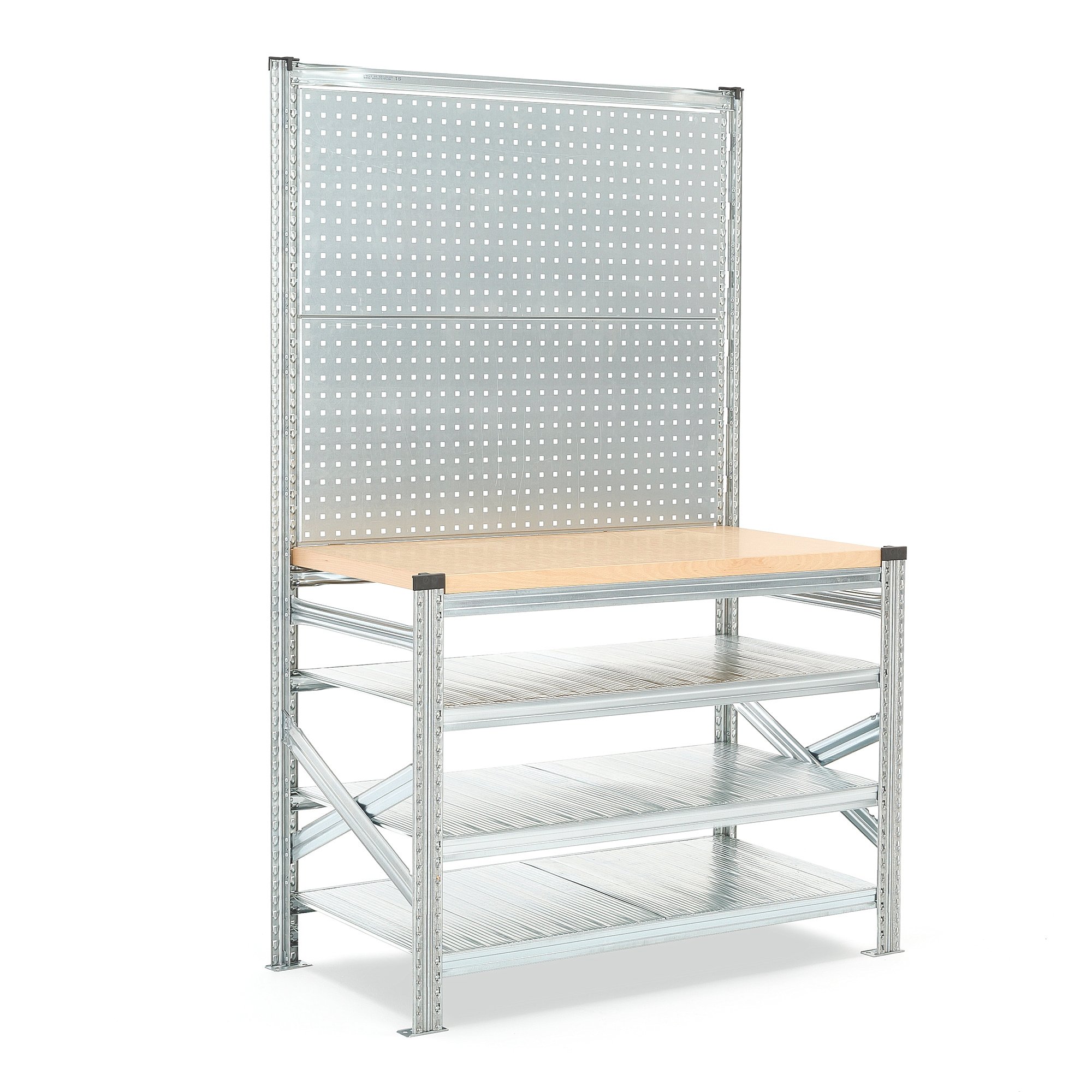 Dielenský stôl TRANSFORM, s panelom na náradie, 1972x1200x600 mm