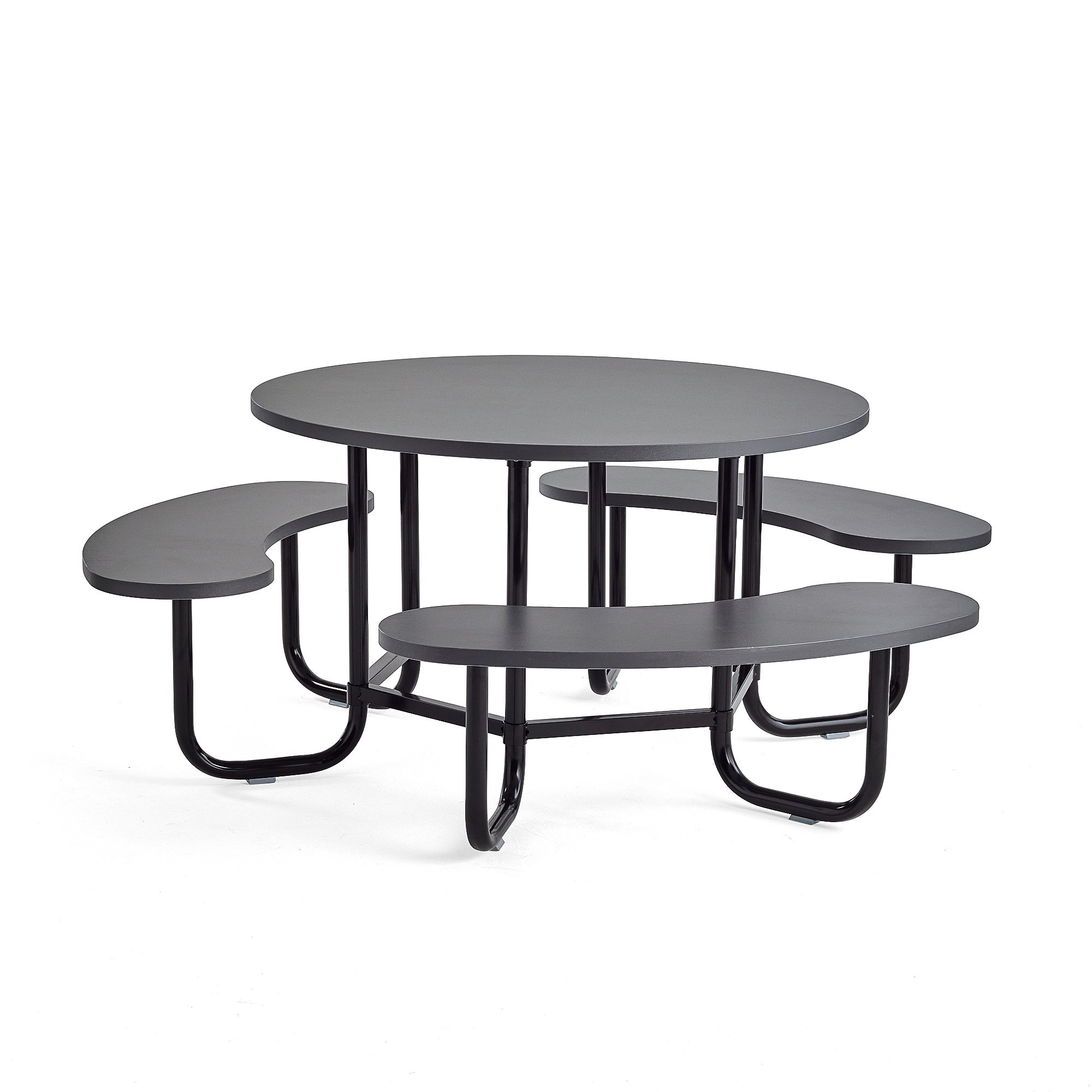 Sedenie do jedálne OCTO, antracit, čierny rám