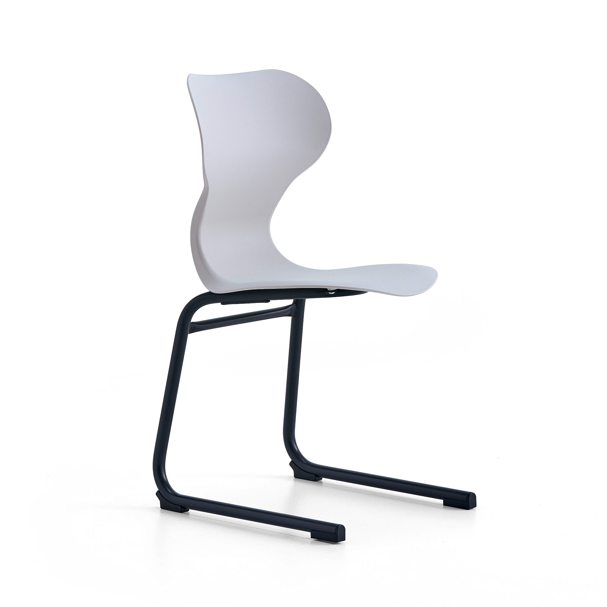 Stolička BRIAN, kĺzavá podnož, antracit/svetlosivá