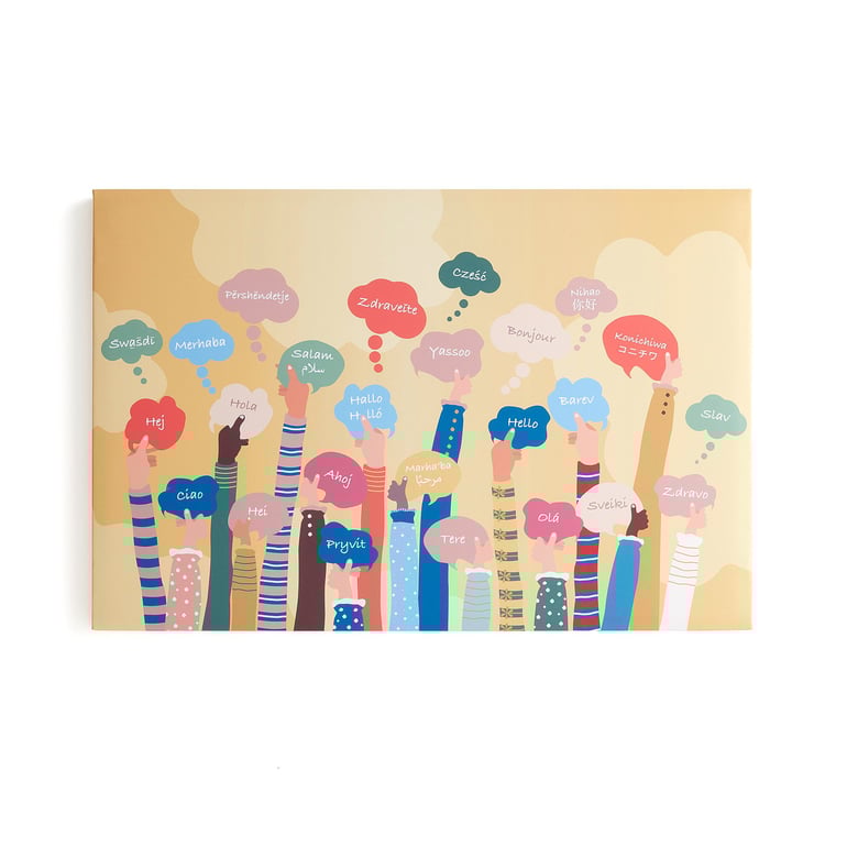 Akustický panel IMAGE, jazyk, 1200x800 mm  - zobraziť veľký náhľad