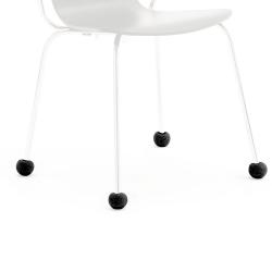 Tlmiace podložky, 1 ks Ø 16-22 mm, čierne