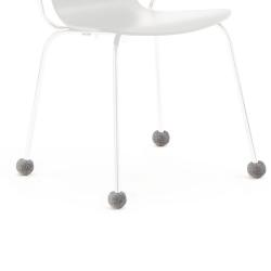 Tlmiace podložky, 1 ks Ø 20 - 27 mm, tmavo sivé