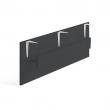 Predný panel pre stôl Modulus, 1300x500 mm, čierna