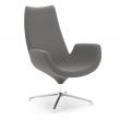 Moderné kreslo Echo, tmavošedá