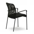 Konferenčná stolička HALIFAX, čierna / čierna
